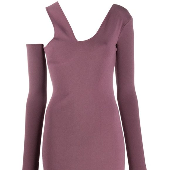 *NANUSHKA - Shani Mauve Cut-out Stretch-knit Mini Dress - Small - Picture 10 of 12